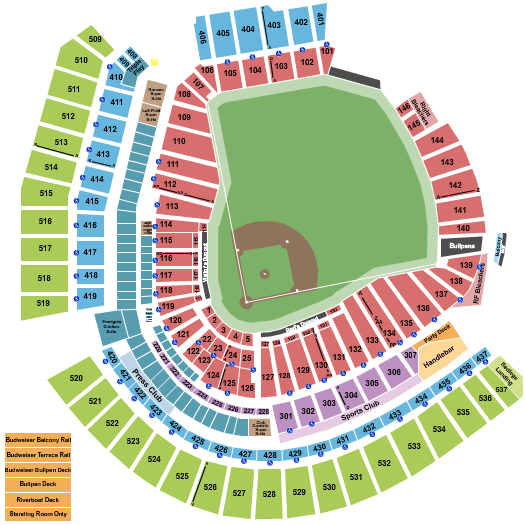 Great American Ball Park Reds Seating Chart